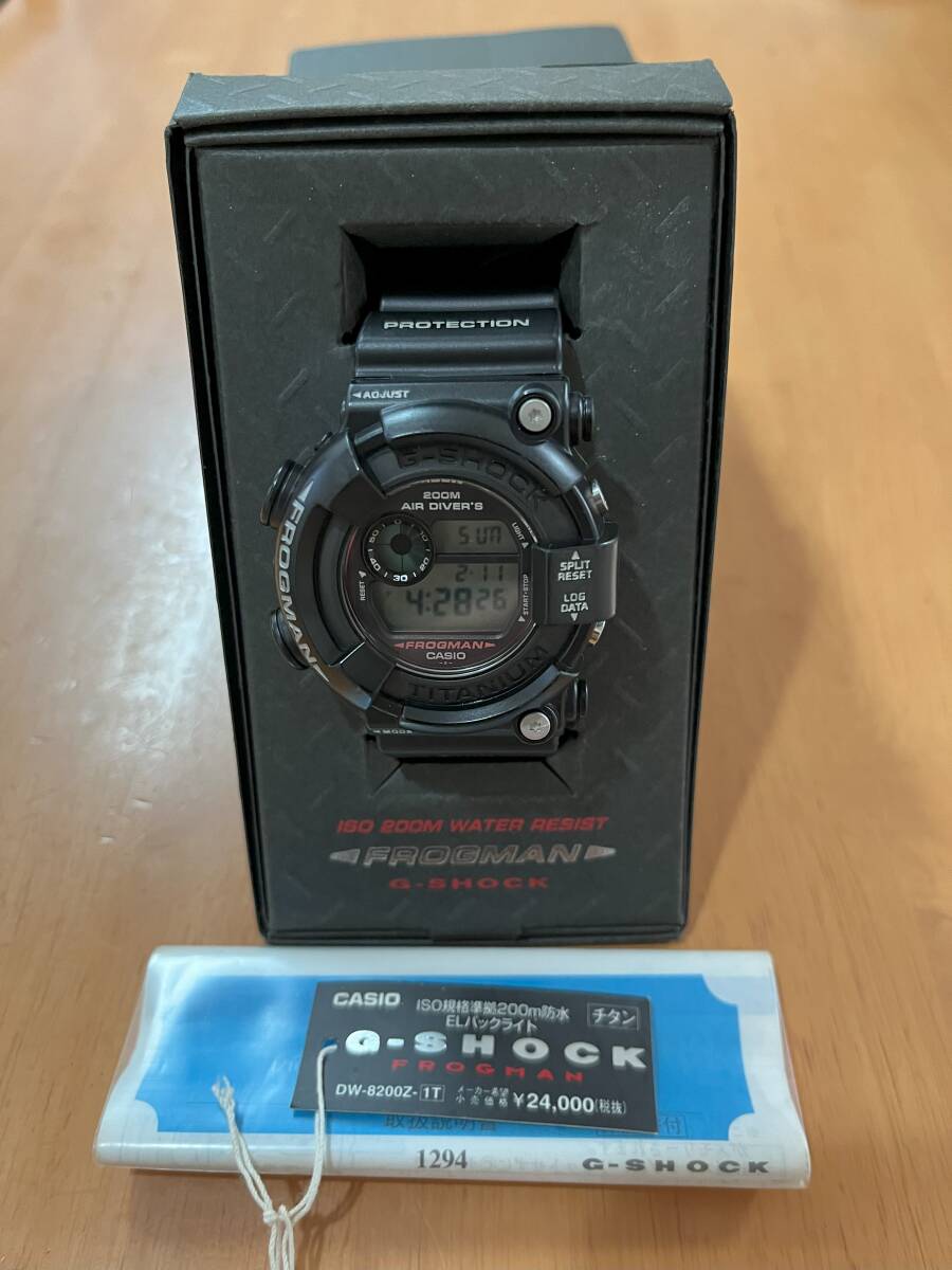 【中古品】CASIO G-SHOCK フロッグマン DW-8200Z-1T メンインブラックの画像2