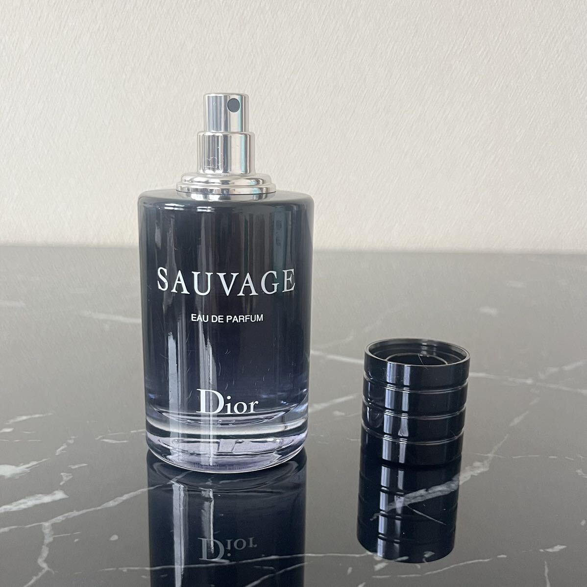 【容量多】Dior ディオール SAUVAGE ソバージュ オードゥパルファン EDP 60ml 残量6〜7割程度 香水 _画像3