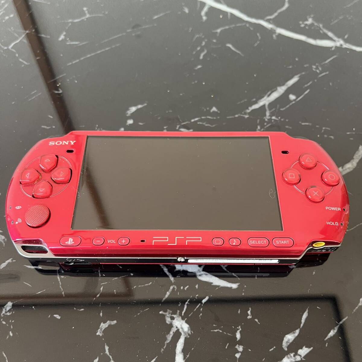 SONY Sony PSP-3000 PlayStation портативный корпус только красный работоспособность не проверялась текущее состояние товар 