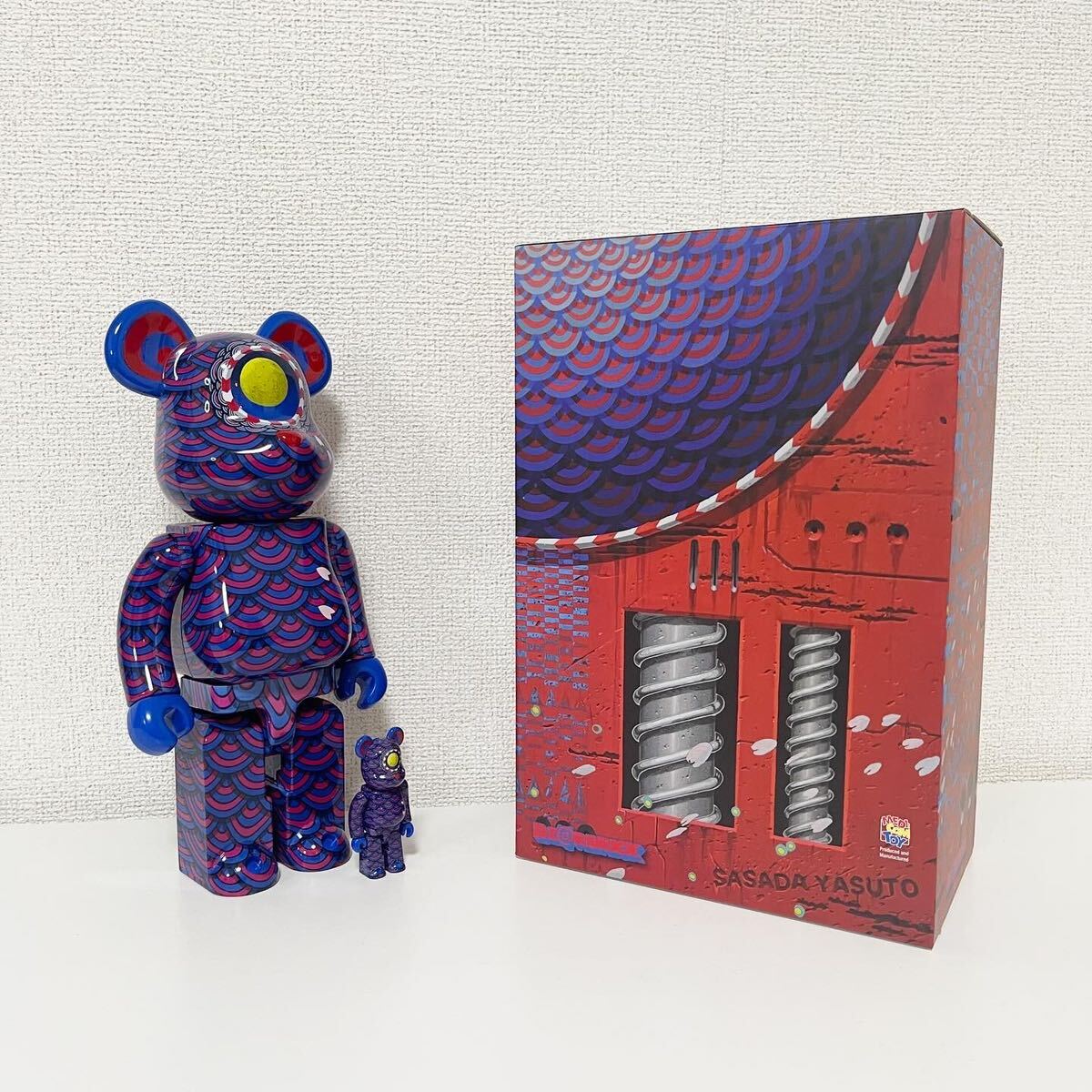 ベアブリック BE@RBRICK 笹田靖人 yasuto sasada 400% & 100%の画像2