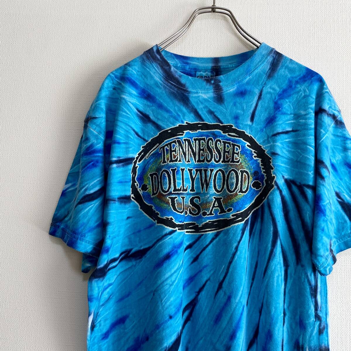 アメリカ古着　DOLLYWOOD　ドリウッド　テーマパーク　半袖　Tシャツ　タイダイ　Mサイズ　コットン　【I262】_画像3