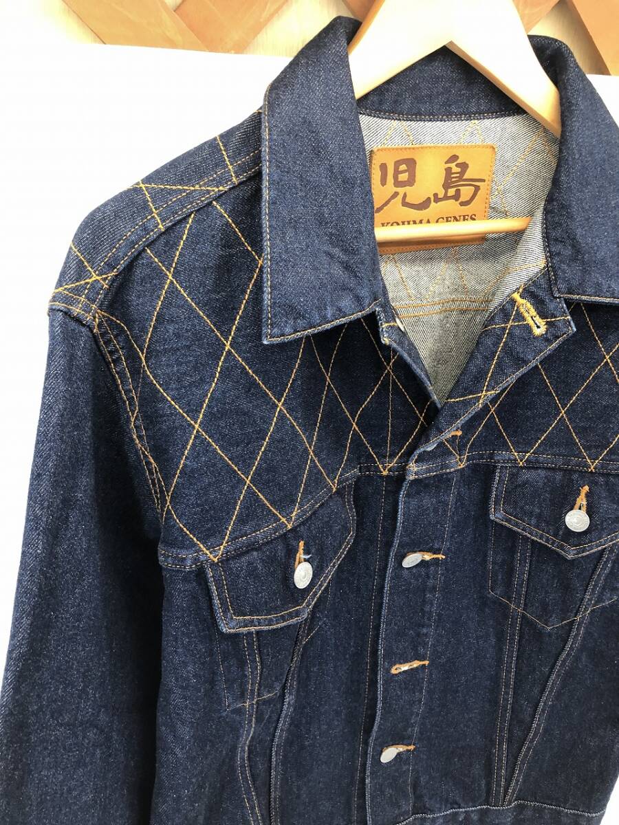 ■ 良好 児島ジーンズ 13oz ケブラー デニム ジャケット RNB-551 メンズ XL Gジャン バイカー ライダー アメカジ ■の画像2