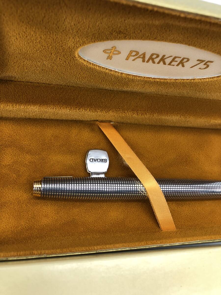 ◆ PARKER パーカー 万年筆 75 シズレ スターリングシルバー 925 14K 585 現状 ◆_画像2