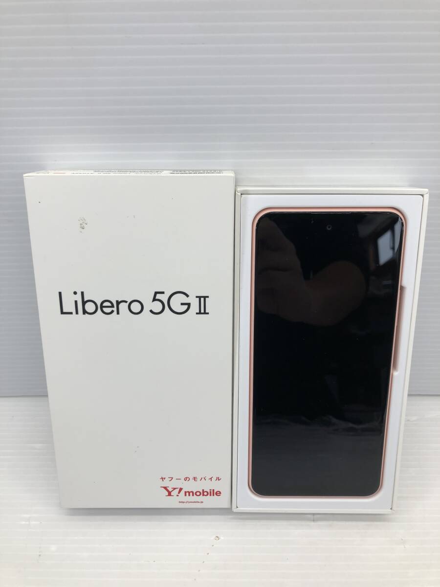 ◆ 未使用 ワイモバイル Y!mobile Libero 5G II A103ZT スマートフォン ピンク ①/2 ◆_画像1