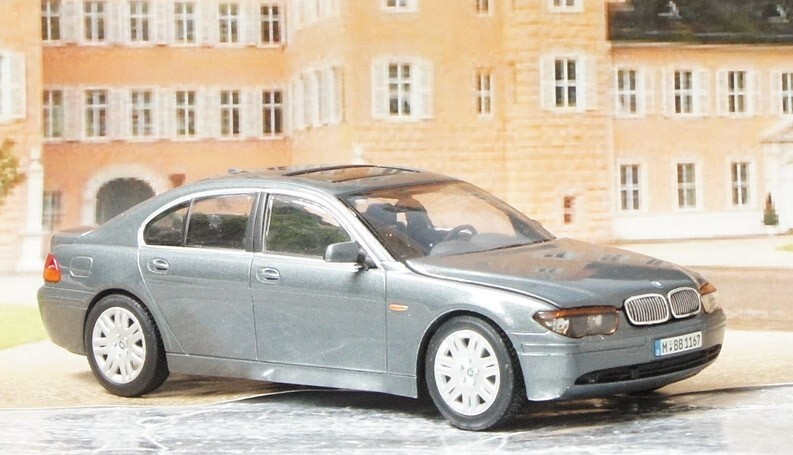  дилер специальный заказ 1/43 2001 BMW 7 серии 745 E65 4 поколения более ранняя модель металлик серый Minichamps Minichamps PMA бесплатная доставка 