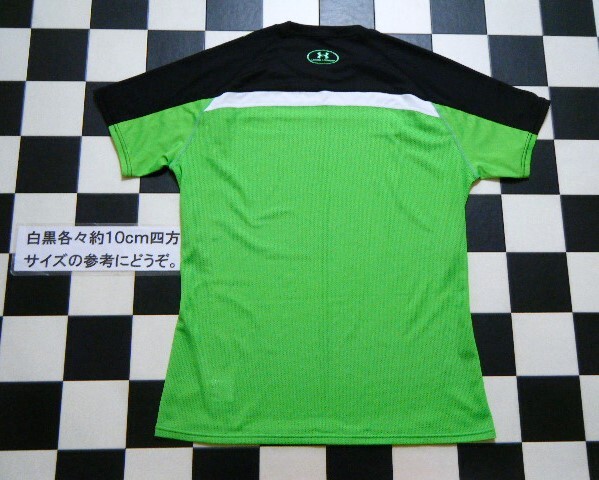 アンダーアーマー 半袖 Tシャツ XL 緑黒 れ4834_画像2