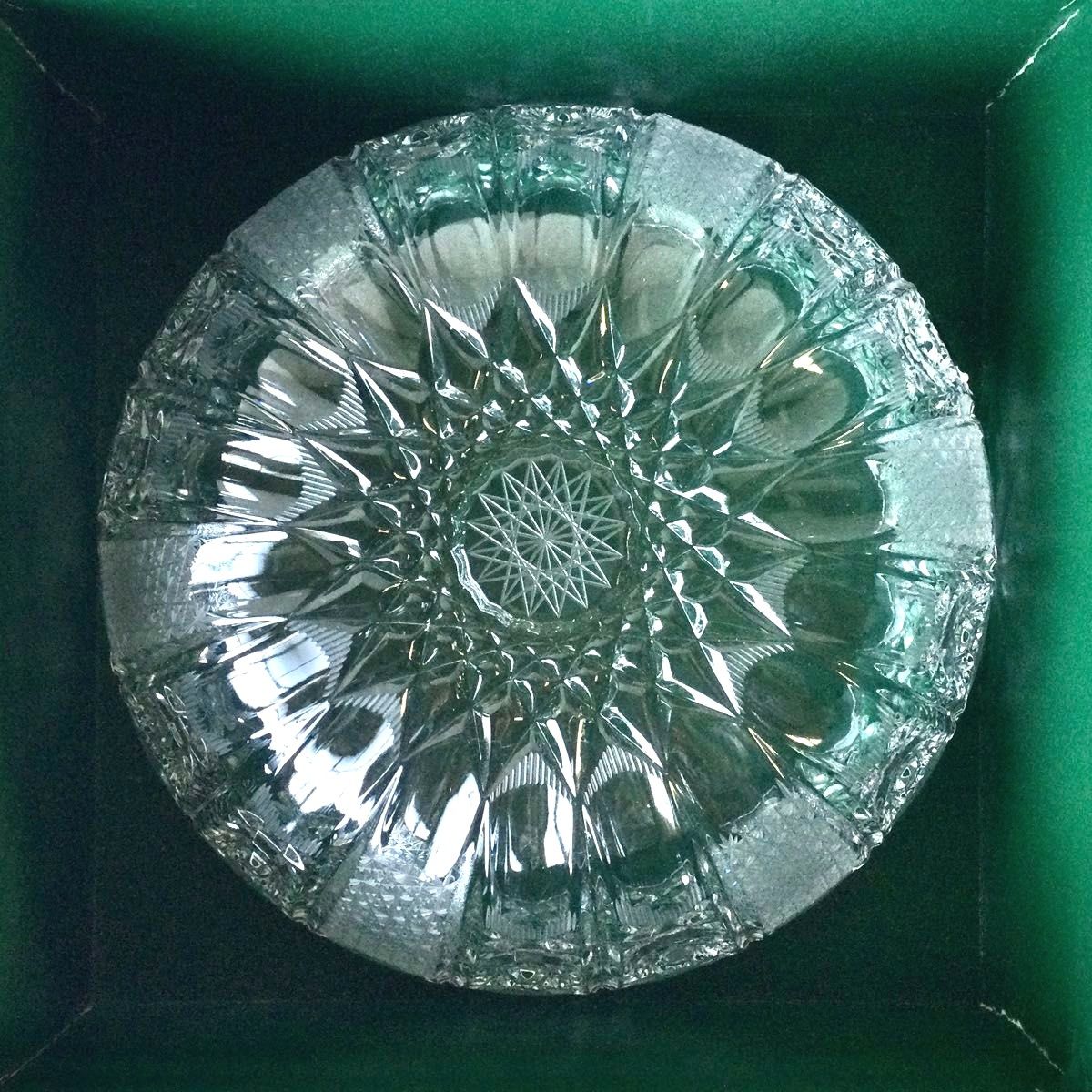 未使用 POLTAR CRYSTAL ボウル ボヘミアングラス ボヘミア クリスタル クリスタルガラス 盛鉢 サラダボウル