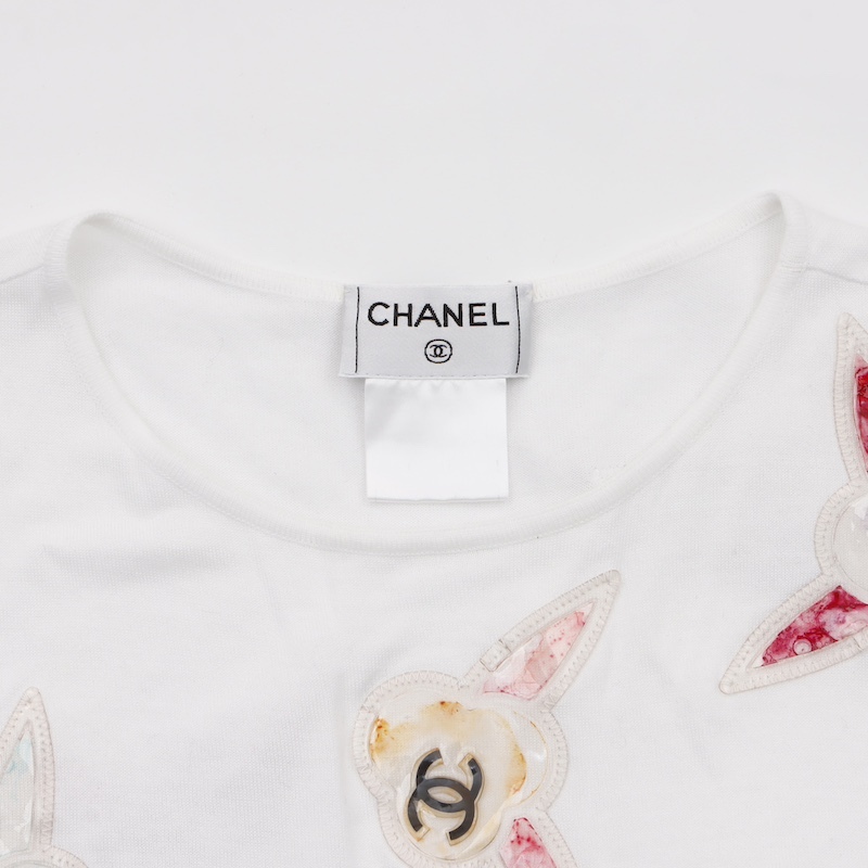 シャネル CHANEL 半袖Ｔシャツ 2000s ホワイト_画像4