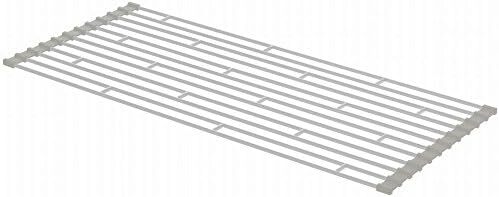 ホワイト 7846 丸めてスリムに収納 キッチン Plate プレート 約W26×D58×H0.8cm L 折り畳み水切り 単品__画像2