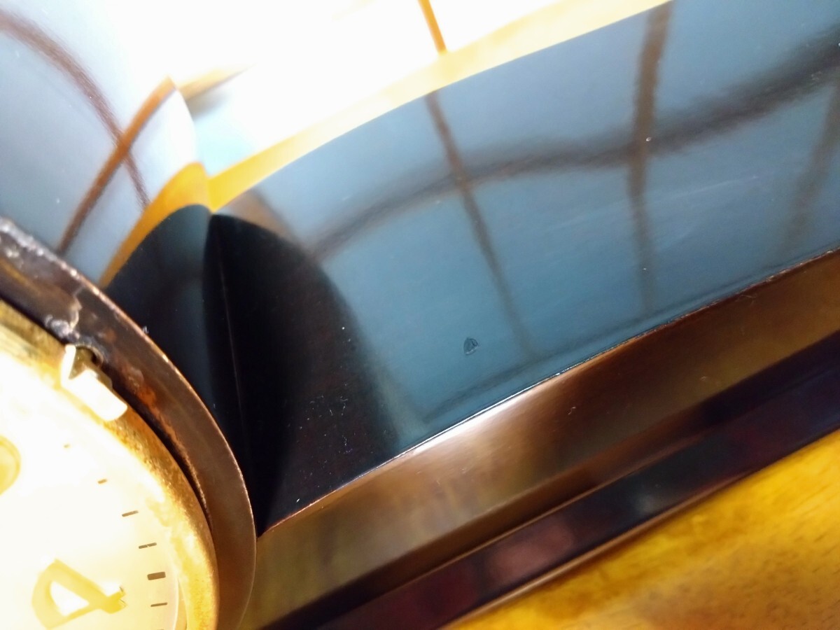 置時計 アンティーク SEIKO ゼンマイ式 セイコー 昭和レトロ 日の出型置時計 ウエストミンスターチャイム 精工舎の画像7