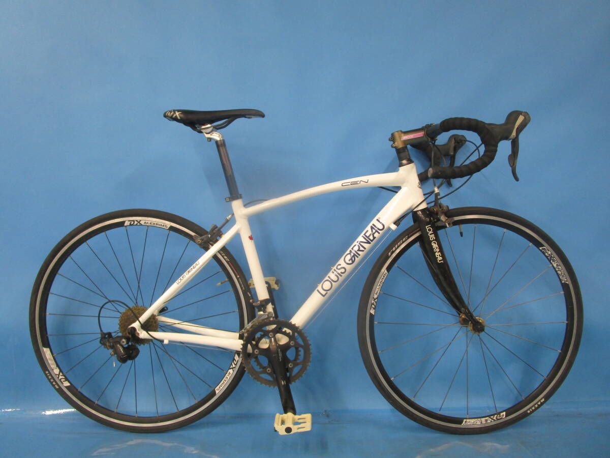 ☆大阪西淀☆ レストア 部品取り LOUIS GARNEAU LGS-CEN アルミ ロードバイク STIレバー 700C 2×9 ルイガノ シマノ SORA 中古 自転車 M25の画像1