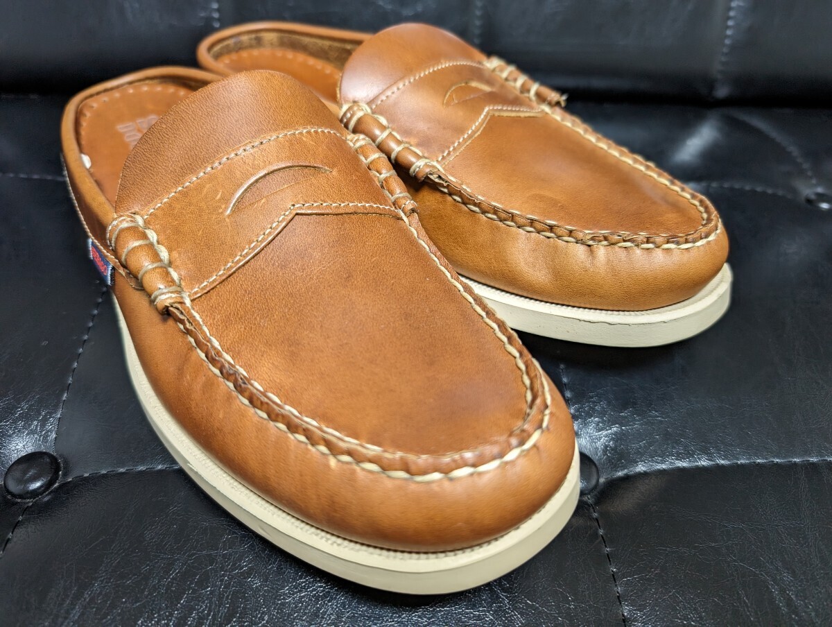 ①SEBAGO セバゴ 希少サンダル US8.5 オイルドレザー ライトブラウン_画像10