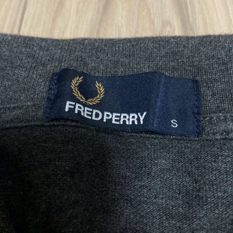  Fred Perry dark gray × knitted poke Polo 