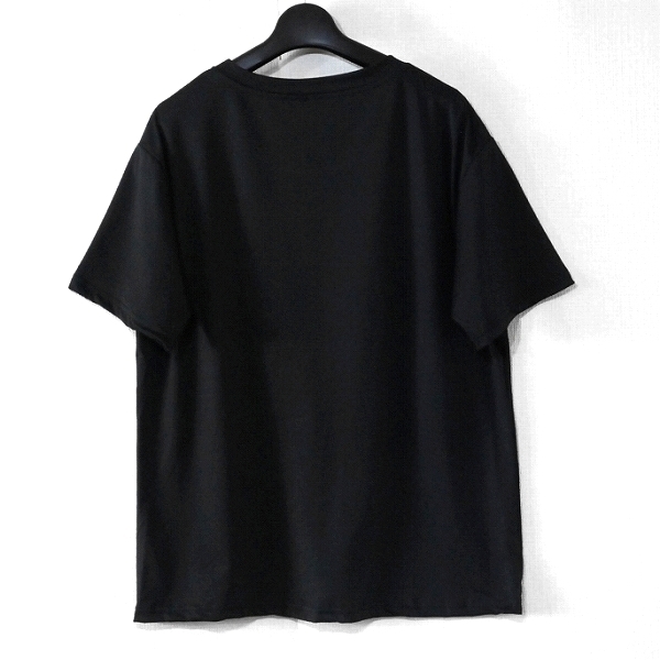 ■未使用・アウトレット■ga/シンプルロゴプリントレディースTシャツ/ブラック/Lサイズ_画像6