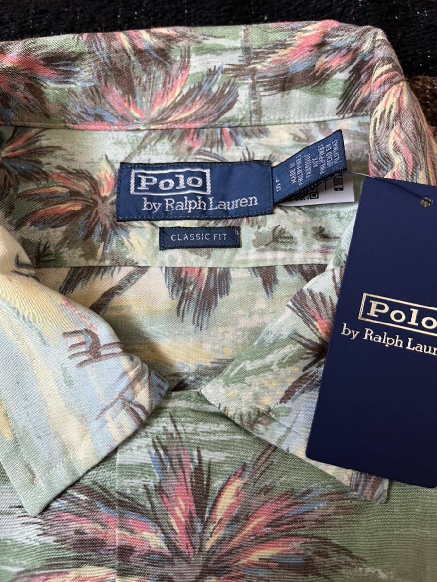 ラルフローレン　アロハ　ALOHA アロハシャツ　Lサイズ　Ralph Lauren 半袖　【新品未使用】　レーヨン100% ハワイアン _画像5