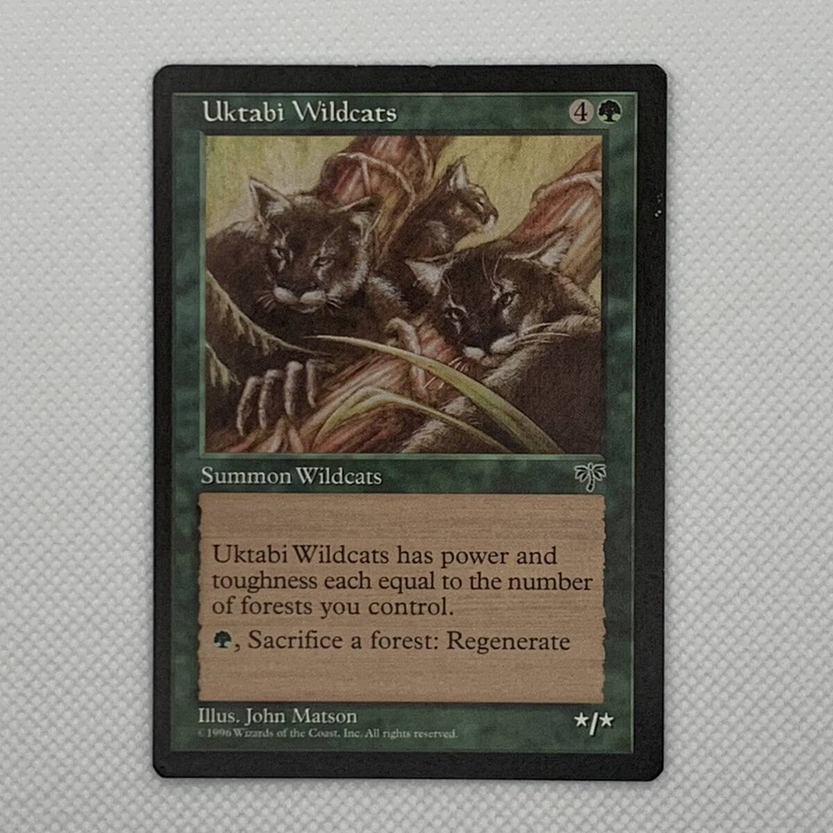 MTG《ウークタビー・ワイルドキャット/Uktabi Wildcats》[MIR] 英語_画像1