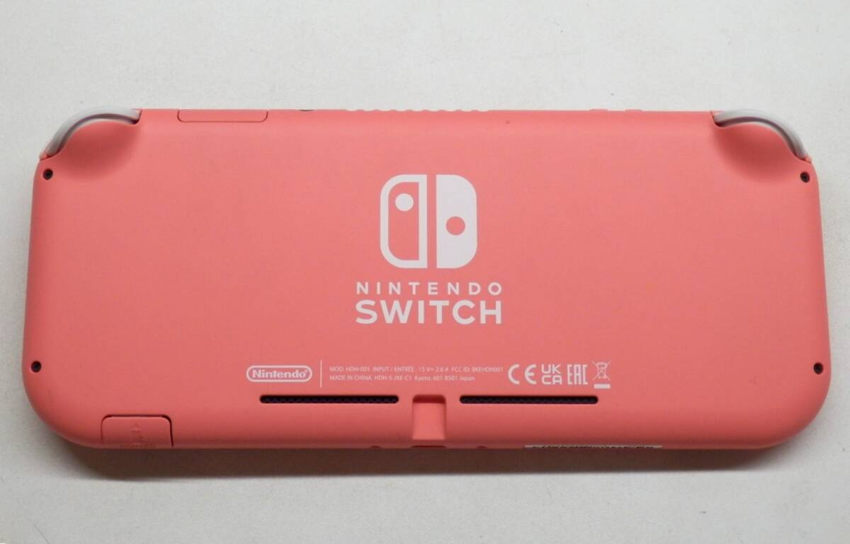 059C142E◆Nintendo Switch Lite 本体 コーラル ニンテンドー スイッチ ライト 中古 動作OK_画像4