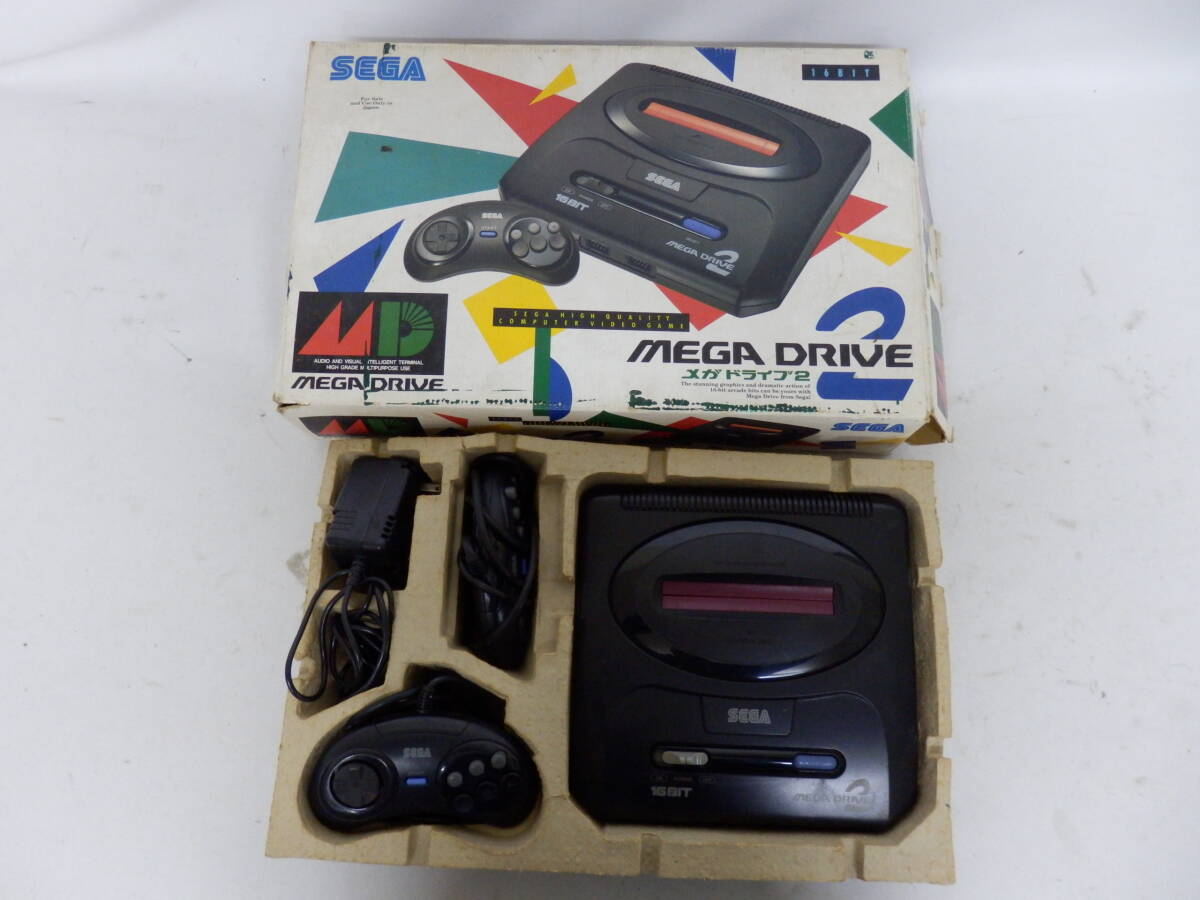 043D665E♪ 【ジャンク】メガドライブ メガドライブ2 合計3台 まとめ セット SEGA セガ MEGA DRIVE _画像2