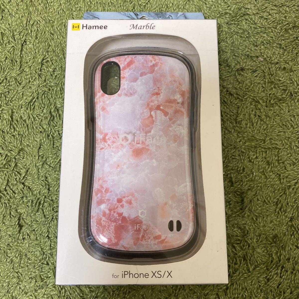 iFace アイフェイス iPhoneX/XS用ケース マーブル ピンク