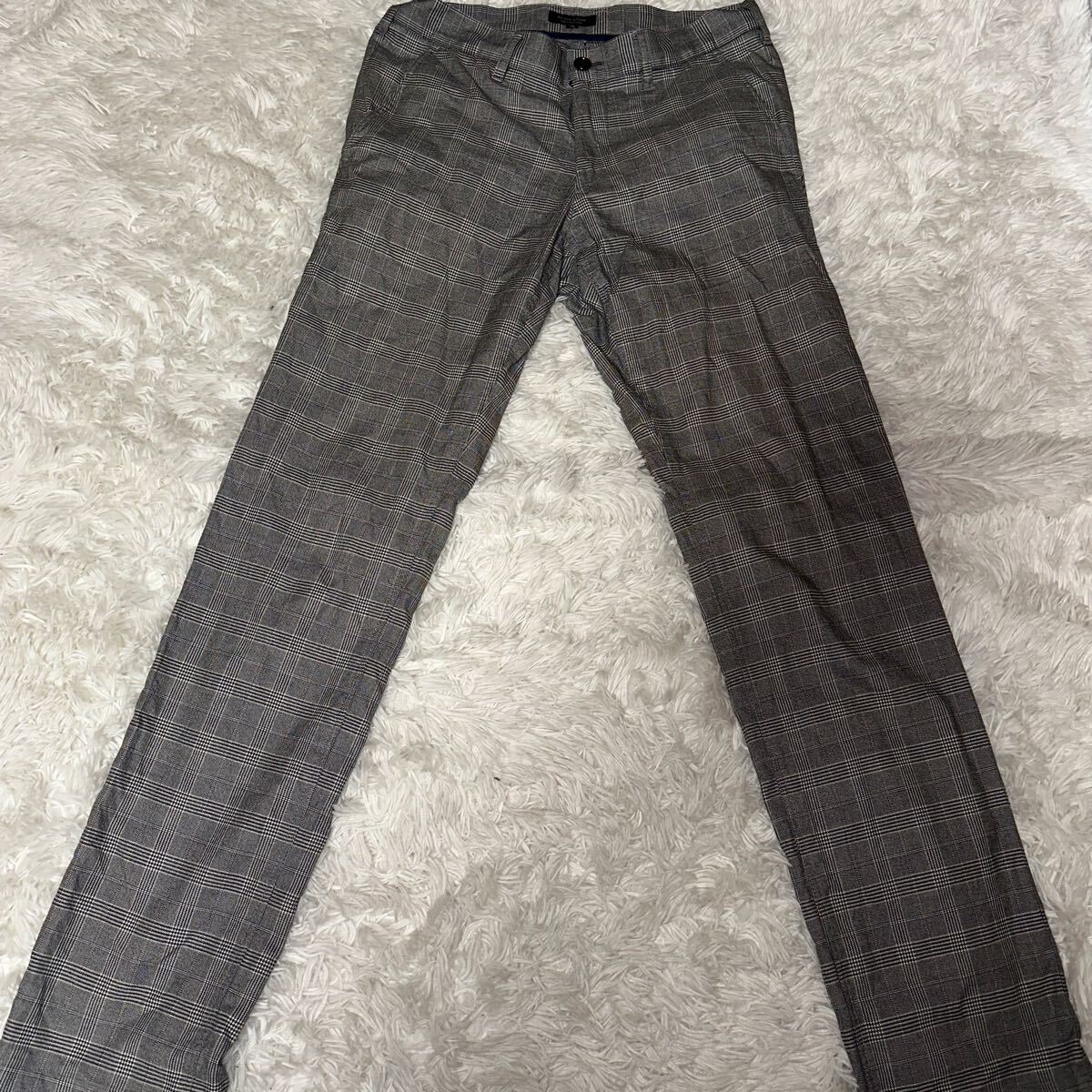 1円スタート！極美品◎春夏モデル◎バーバリーブラックレーベル　チェック柄スラックスパンツ　BURBERRY BLACK LABEL _画像1