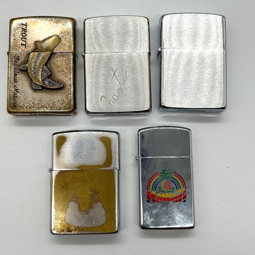 【J-16】ZIPPO ジッポ 未使用有 MYSTERIES OF THE Forest Zippo’ｓ 1995 Collectible DDS CRT Eng. TROUT GGB社長サイン 着火未確認の画像9
