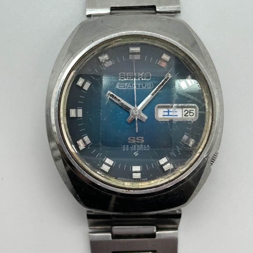 【K-41】　稼働有り　CITIZEN　SEVEN STAR 4-780108TA V2 /SEIKO　TYPEⅡ 0930-8140　LORDMATIC 5606-7010　ACTUS SS 6106-7590　現状品_画像8