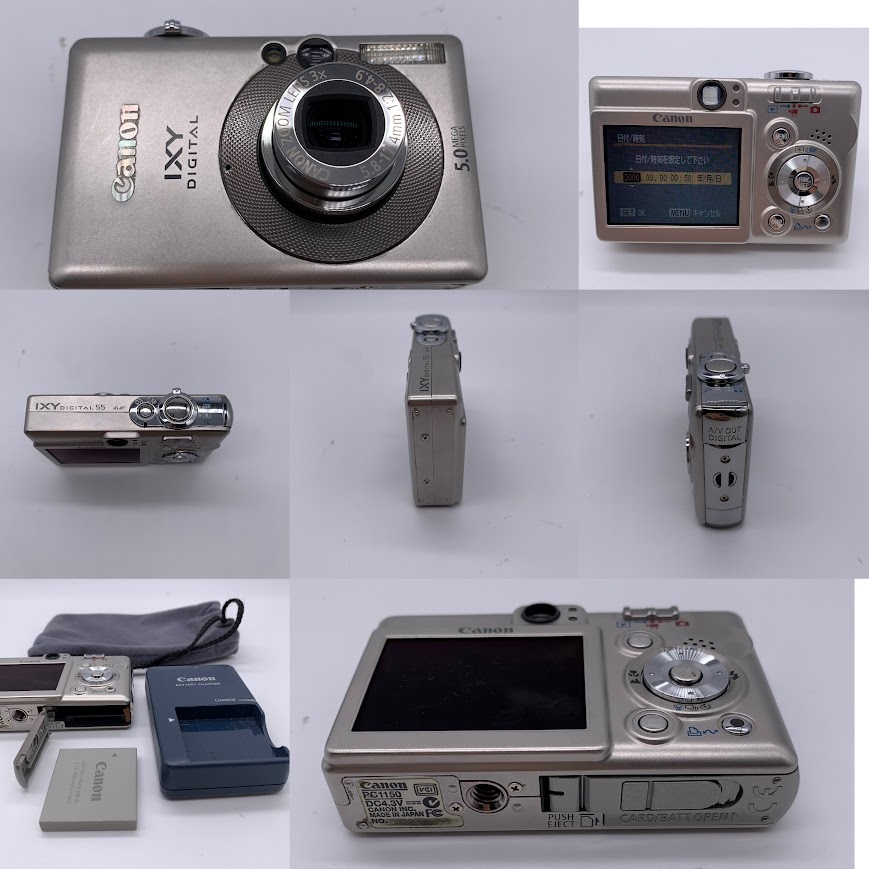 【K-40】デジタルカメラ まとめ売り　Canon IXY DIGITAL55 DIGITAL810IS Nikon COOLPIX 3700 FUJIFILM FinePix SONY Cyber-shot 現状品_画像3