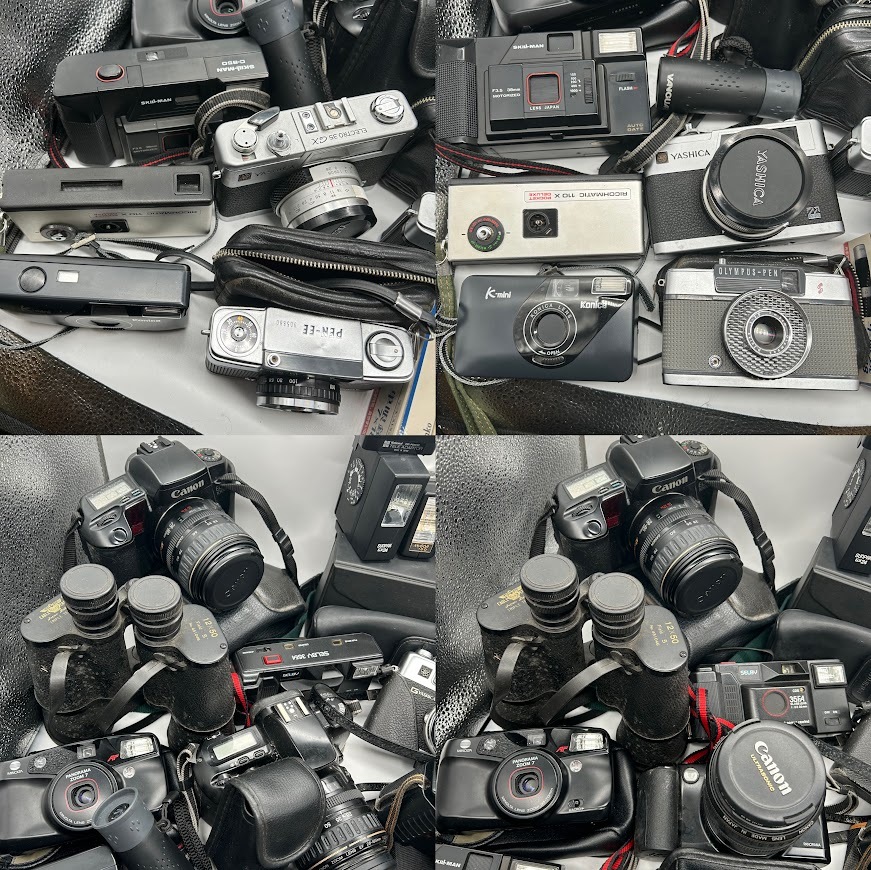 【K-34】 カメラ レンズ 双眼鏡 など YASHIKA KONICA Canon National OLYMPUS FUJIFILM minolta Panasonic Tokina 現状品の画像7
