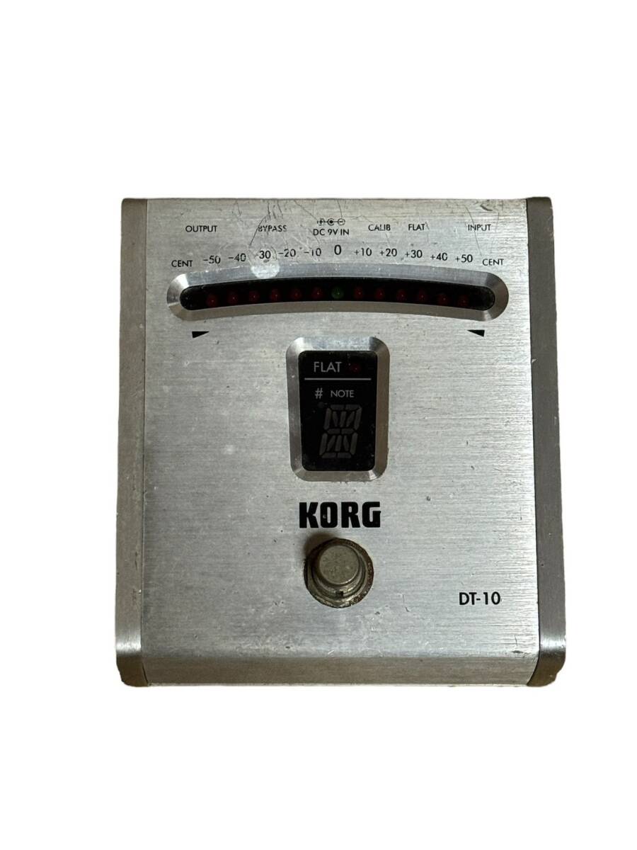 KORG コルグ DT-10 チューナー デジタルチューナー 音響機器 ギター ベース チューニング 通電確認_画像2