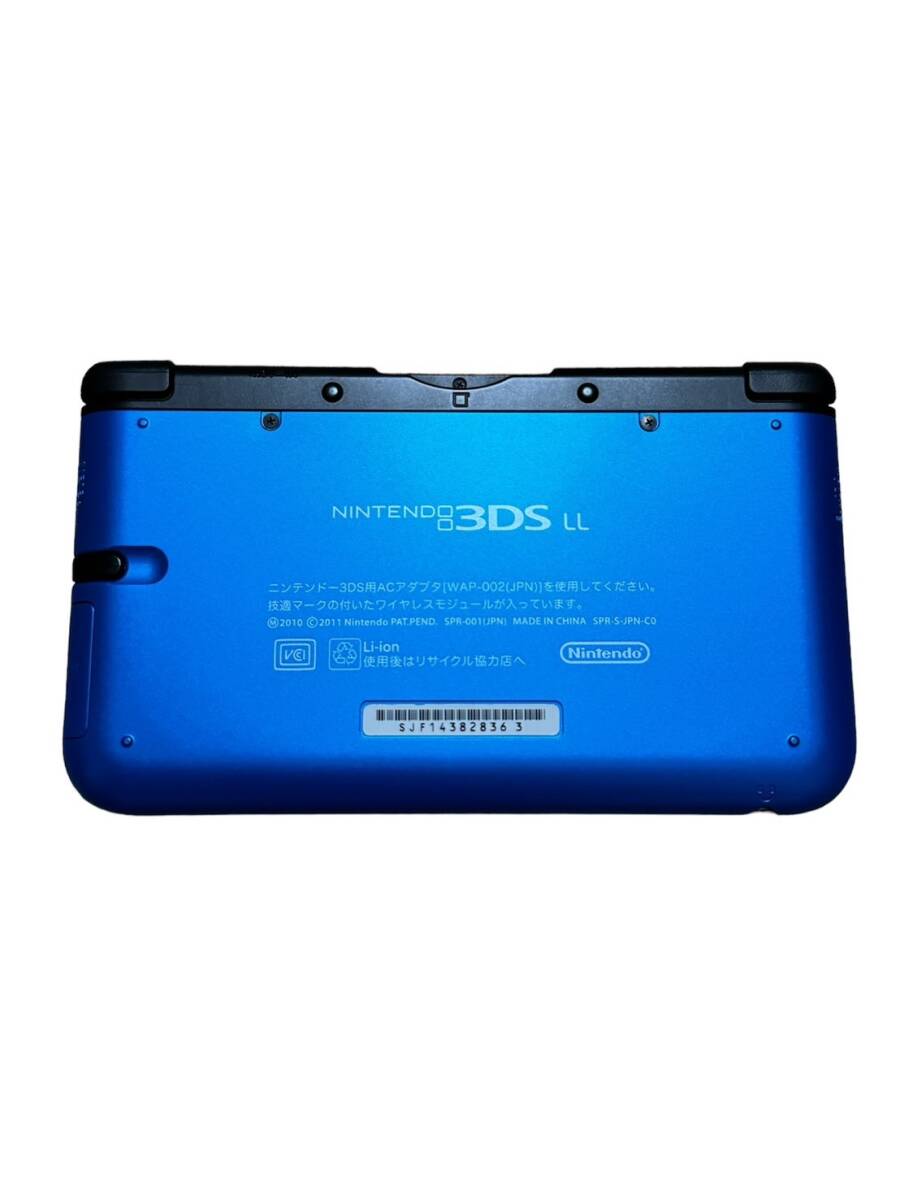 1円スタート NINTENDO 3DS LL ブルー×ブラック 本体 任天堂 ニンテンドー ゲーム機 ケース付き 動作確認済_画像4