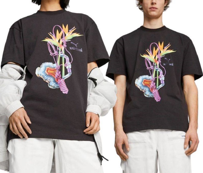 プーマ コシェ コラボ グラフィック Tシャツ USサイズS (M相当) 定価10450円 ブラック 黒 KOCHE ユニセックス 半袖 送料370円_こちらの出品はTシャツのみです