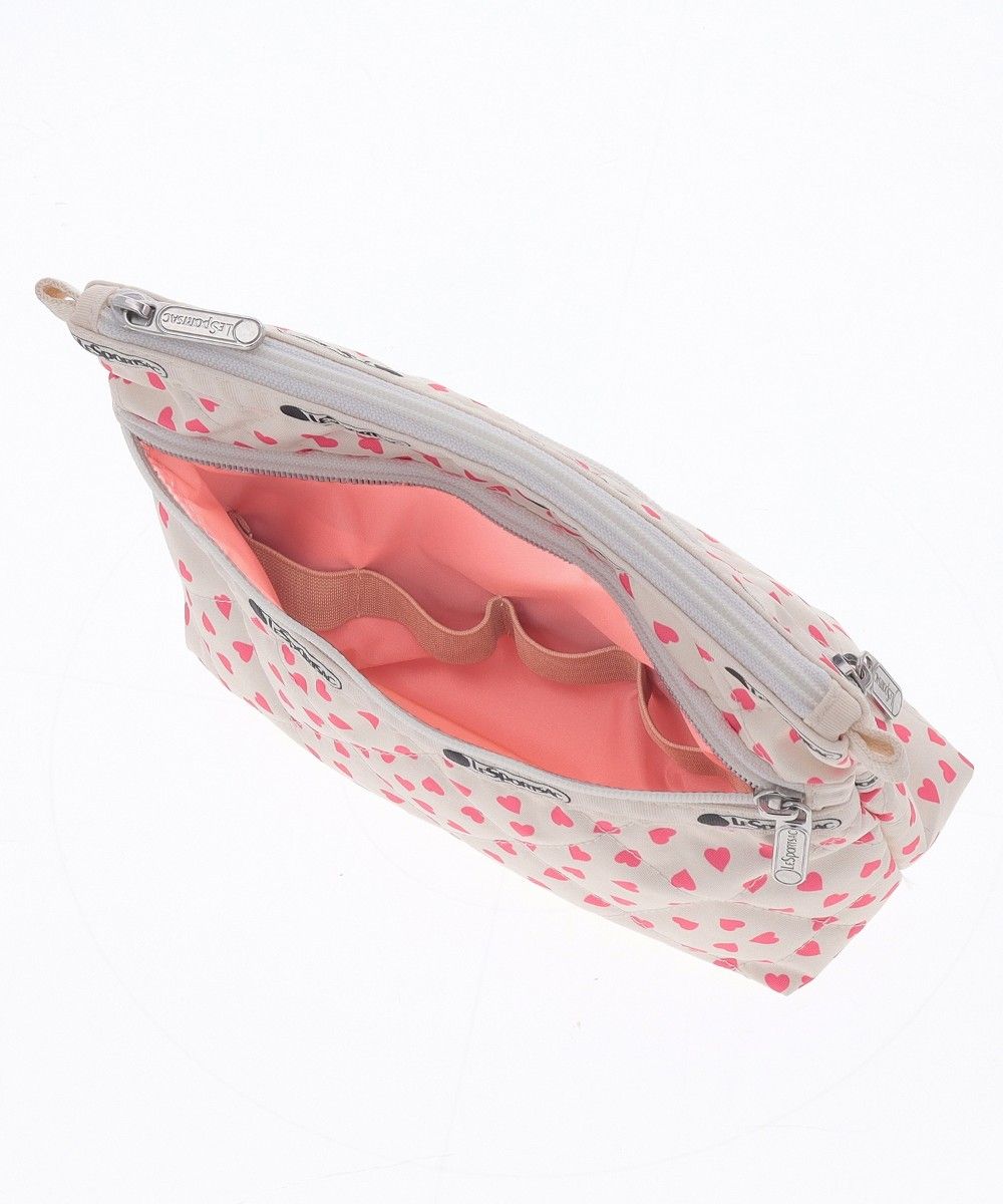 レスポートサック PERFECT COSME POUCH2コーラルハートキルト レスポートサック PERFECT COSME POUCH2コーラルハートキルト