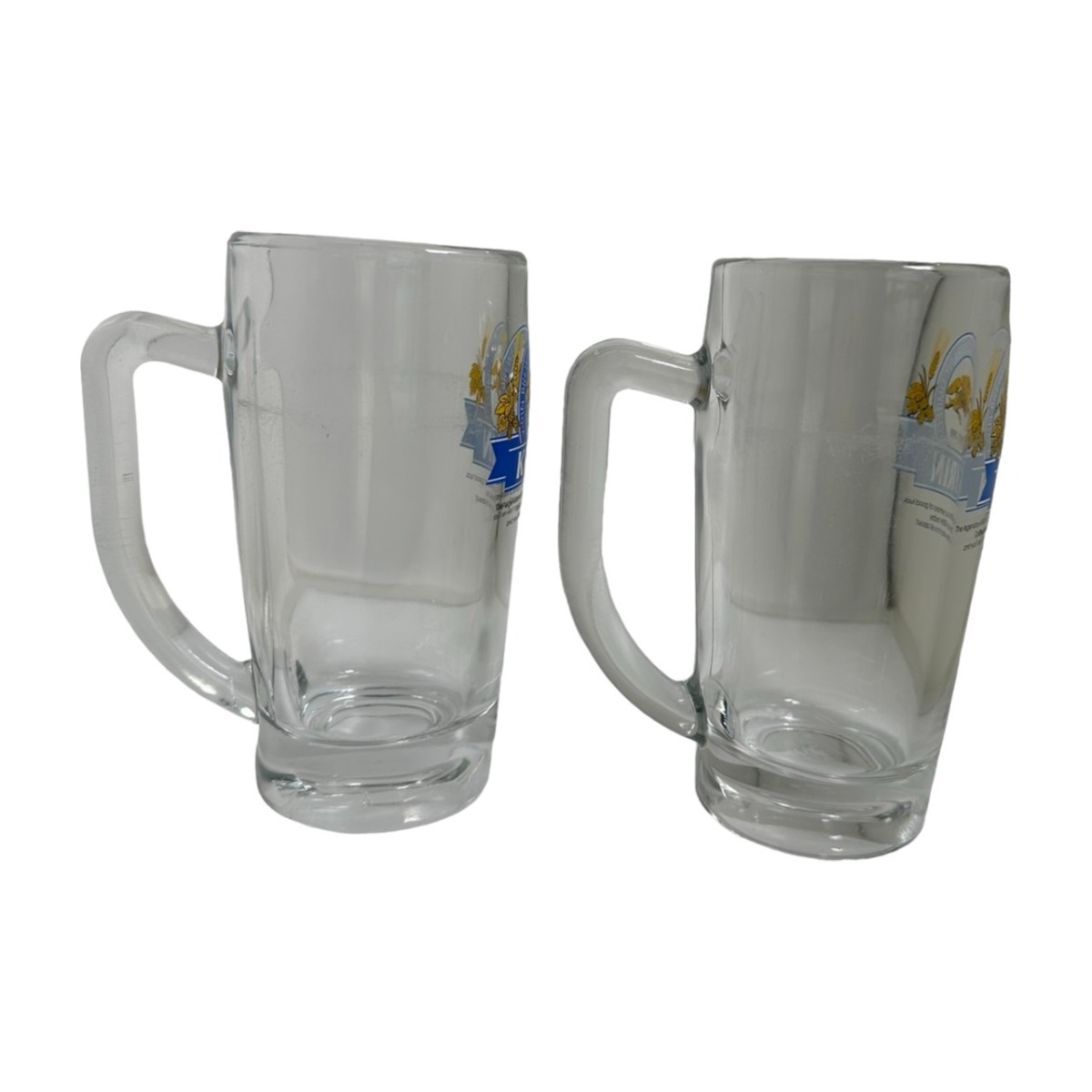  glass .. beer jug 2 piece set unisex used 