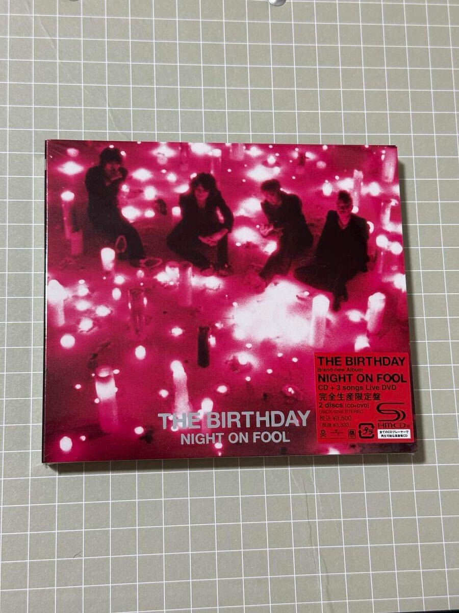 新品 初回 限定 CD DVD The Birthday NIGHT ON FOOL チバユウスケ 初回限定版 ライブ 未開封_画像1