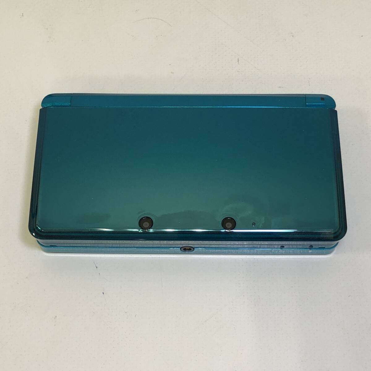 [1 иен ~]3DS aqua blue nintendo Nintendo NINTENDO игра корпус работа возможно [ б/у товар ]