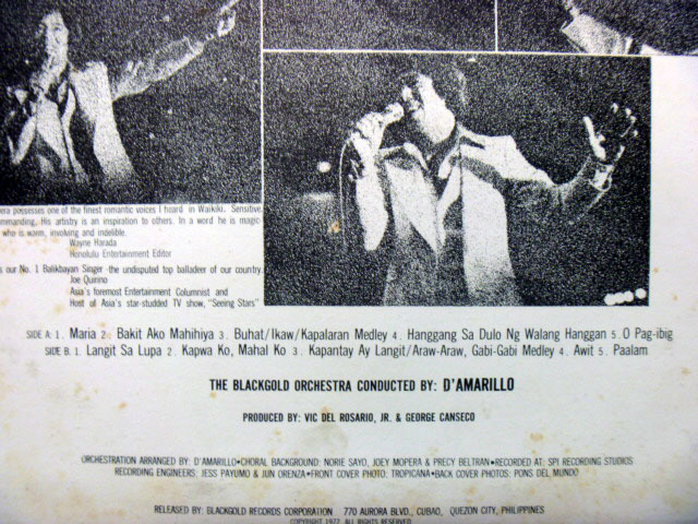 BERT NIEVERA/SUMASAINYO, NIEVERA ※1977 フィリピン盤_画像3