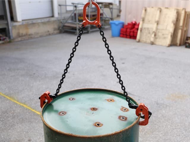 ドラム缶 リフター スリングチェーン リフトチェーン 吊り具 フック運搬 シングル500kg ダブル1000kg TD1010_画像5