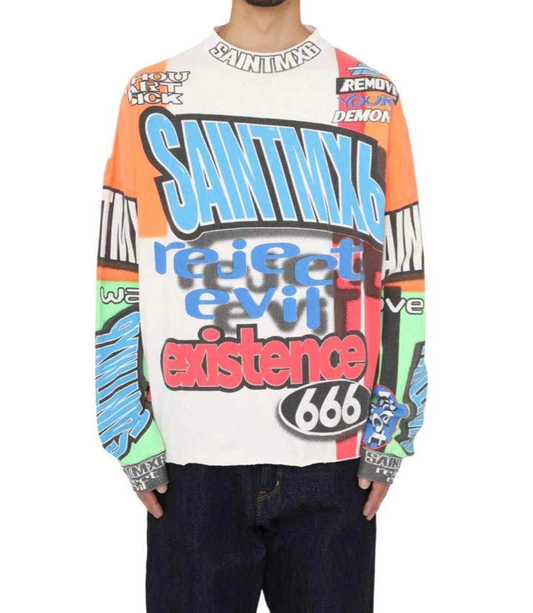SAINT MICHAEL LS TEE / MOTOCROSS SAMPLE セントマイケル SAINT MICHAEL LS TEE / MOTOCROSS SAMPLE セントマイケル