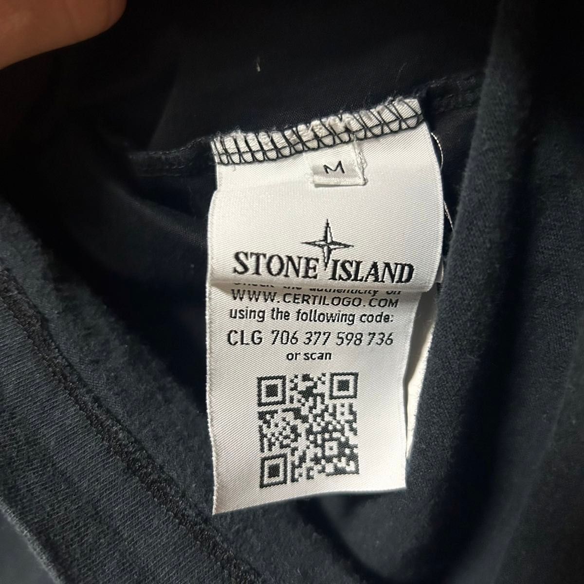 Stone Island Ghost Piece  L/S T-shirt ゴーストピース　 ブラック×グレー　 ロンT  長袖 