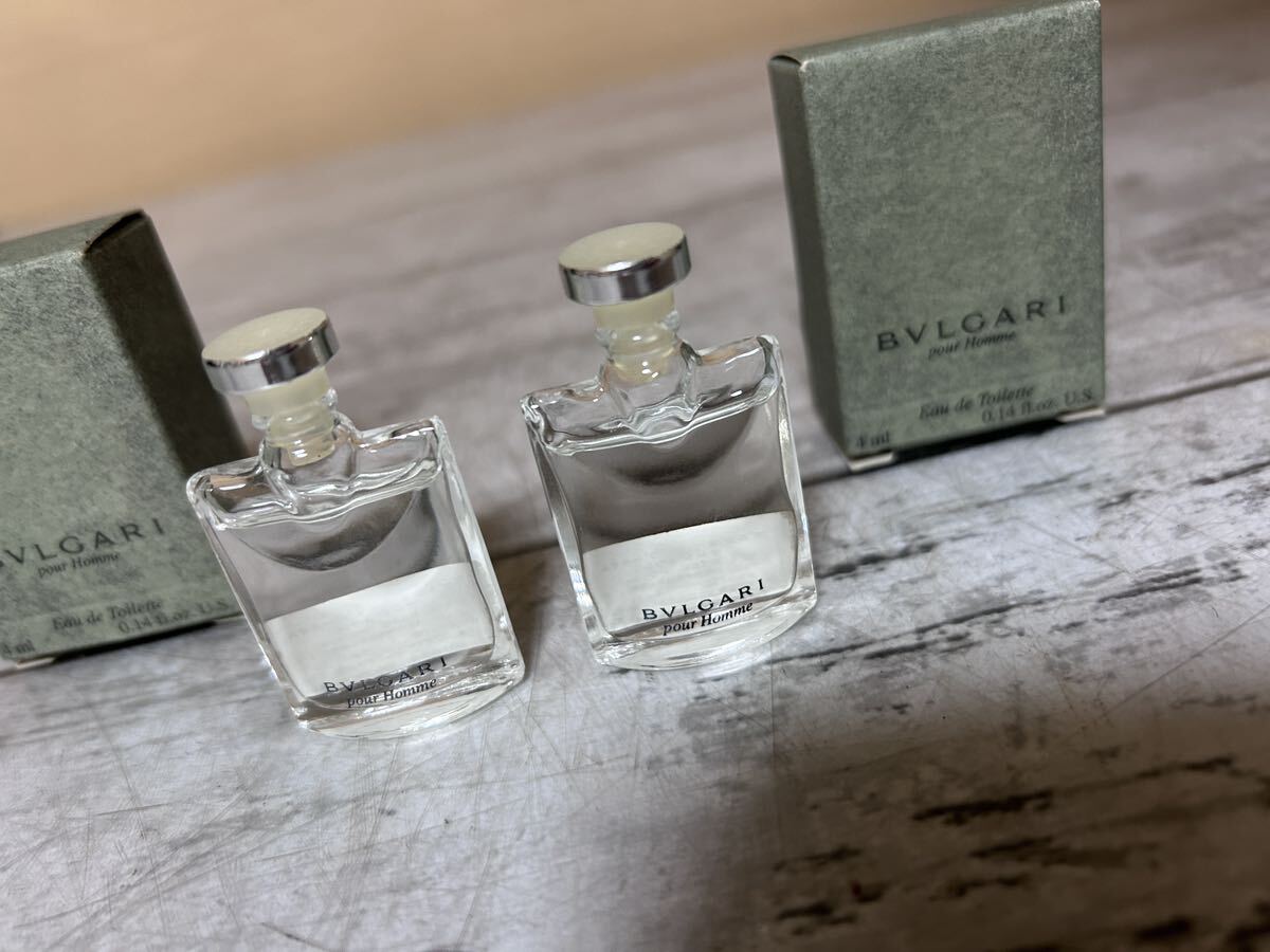 23A05-26N:BVLGARI ブルガリ プールオム POUR HOMME EDT ミニ香水  2点まとめての画像3