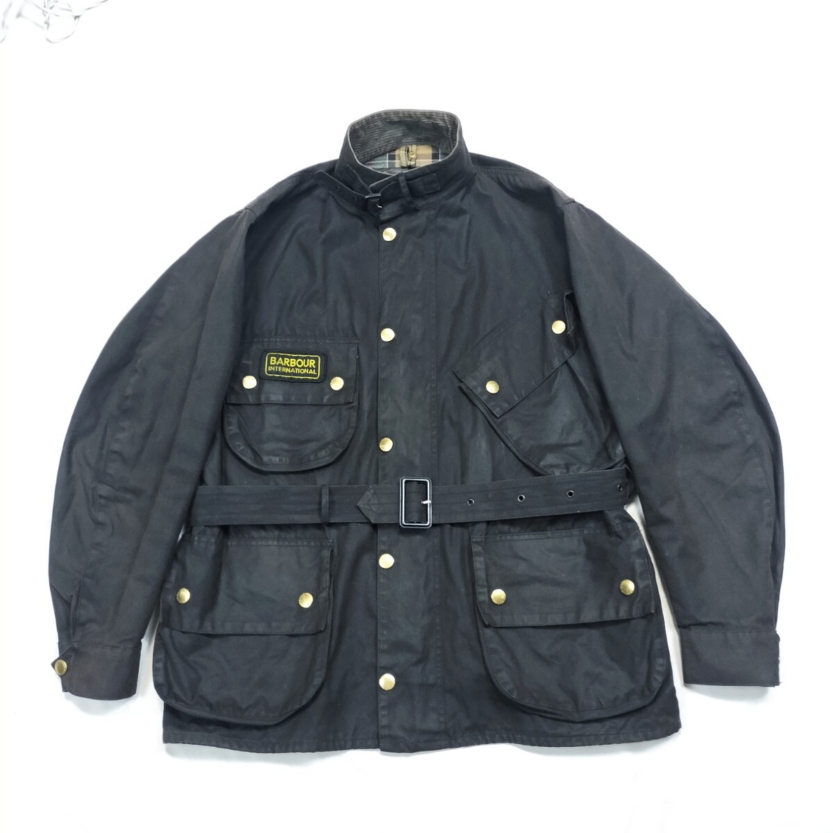 Vintage 00s Barbour international　c42バブアー インターナショナル オリジナル　ライダースジャケット