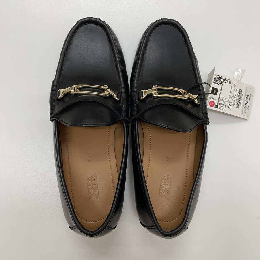 ZARA MAN ブラック ローファー オフィスカジュアル フォーマル ZARA MAN ブラック ローファー オフィスカジュアル フォーマル
