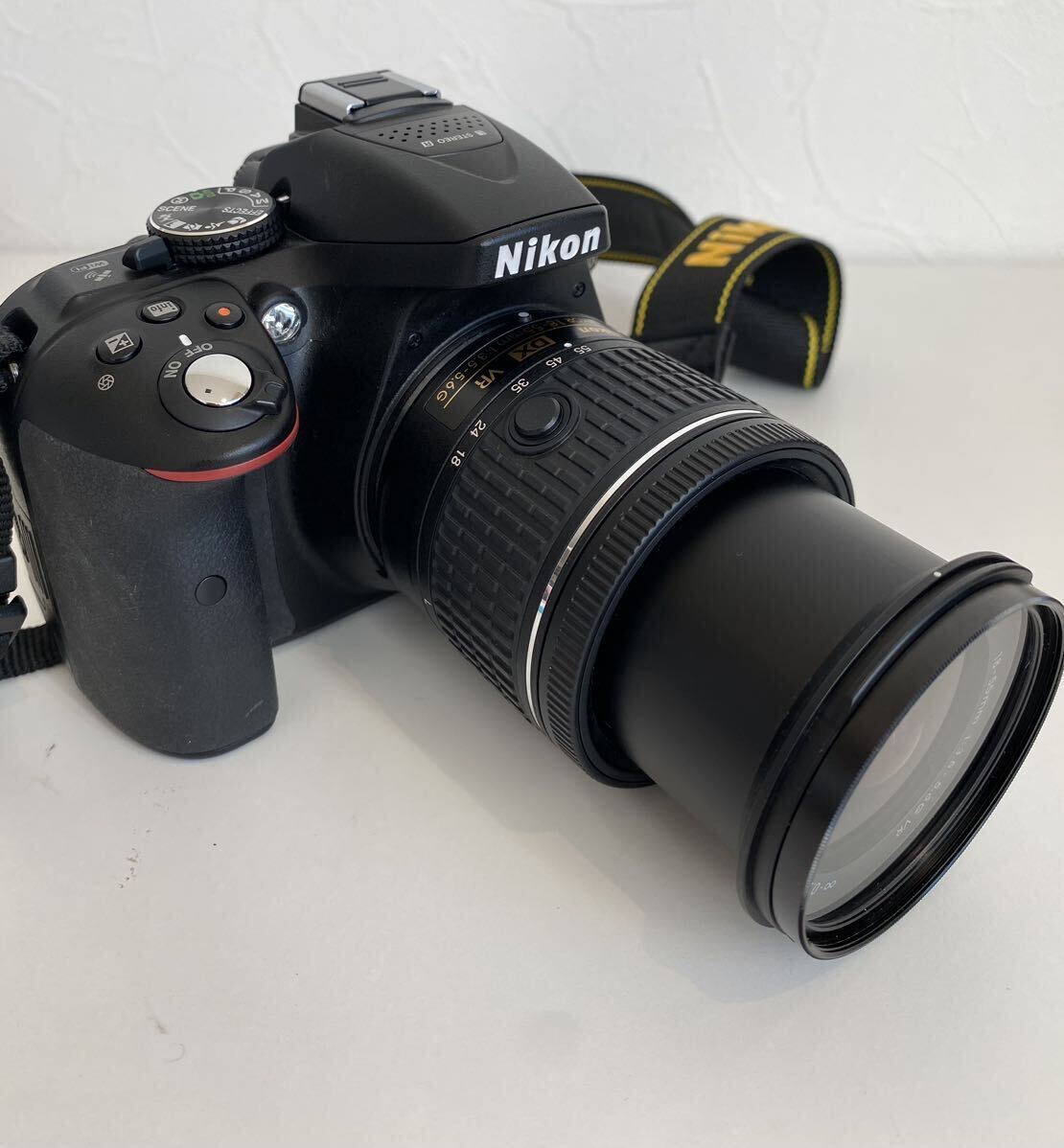 ■【通電確認済】Nikon ニコン D5300 AF-P18-55mm VR AF-P70-300mm VR kit NIKKOR 一眼レフ ブラックボディ付属品 箱付き　1円スタート_画像4