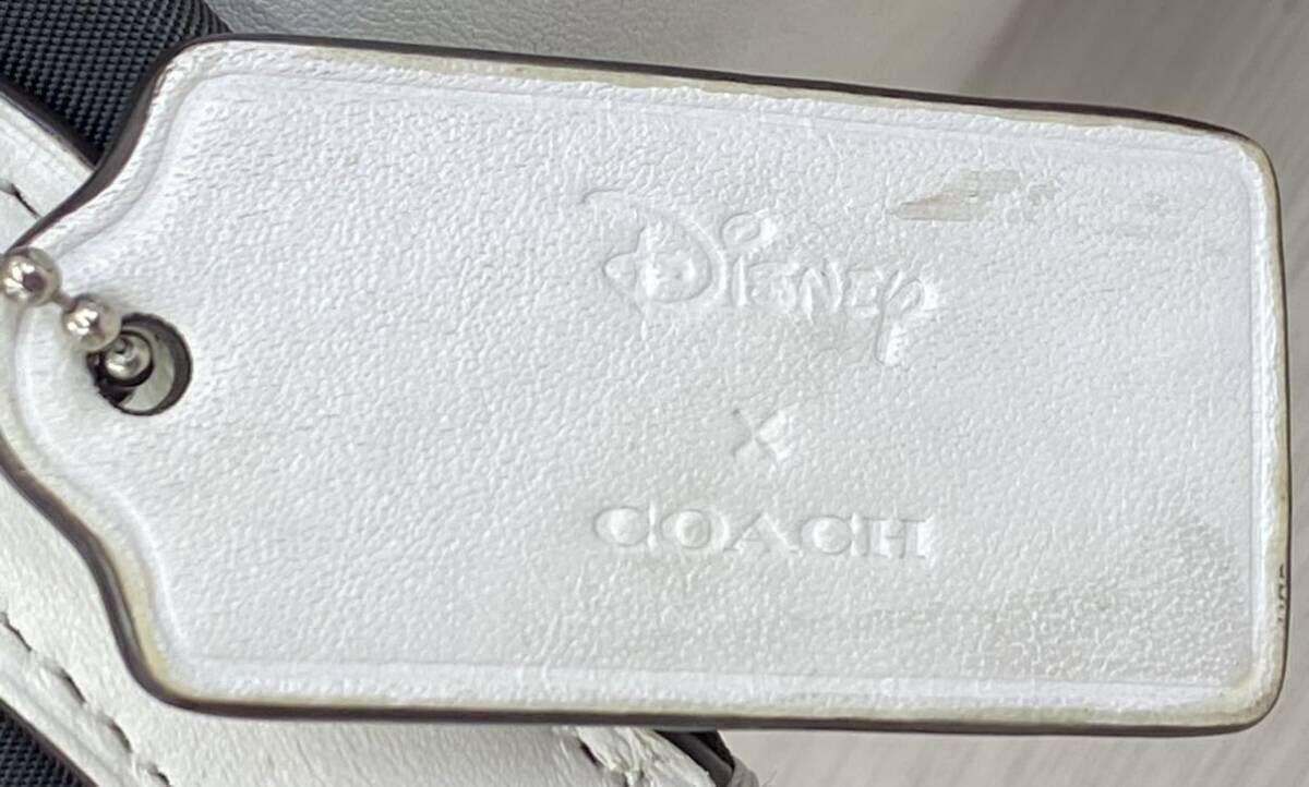 ★COACH コーチ × Disney ディズニー コラボ リュック レザー ミッキー ワッペン シグネチャー WH _画像5