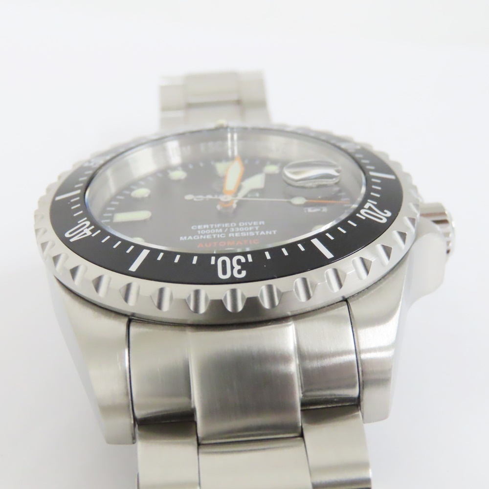 Ts533301enliba wristwatch ABYSS 067/100 SS gray series face men's ENRIVA used 