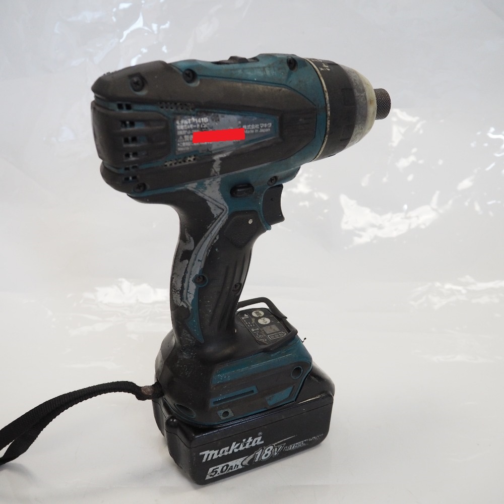 Th961981 Makita 18V rechargeable 4 mode impact driver TP141D battery 2 piece / charger makita used 