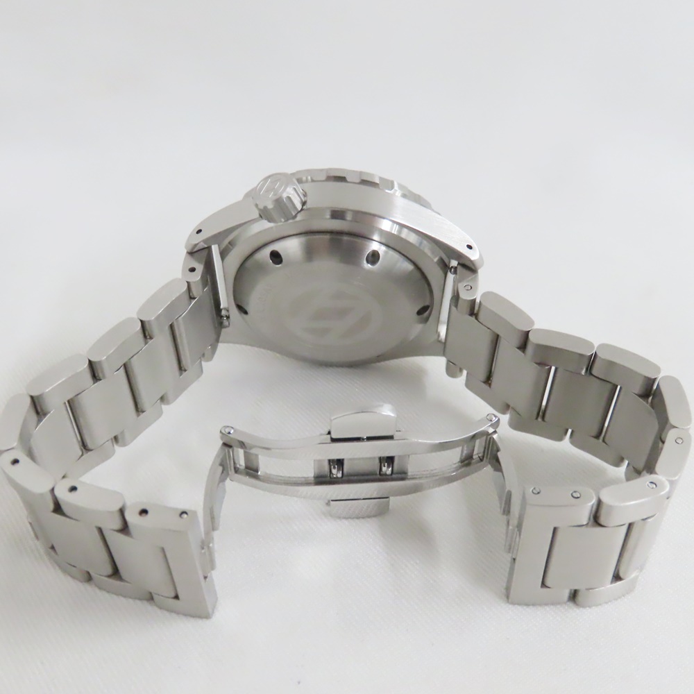 Ts535911 レベル7 メンズ腕時計 SS 黒文字盤 自動巻 LEVEL7 美品_画像8