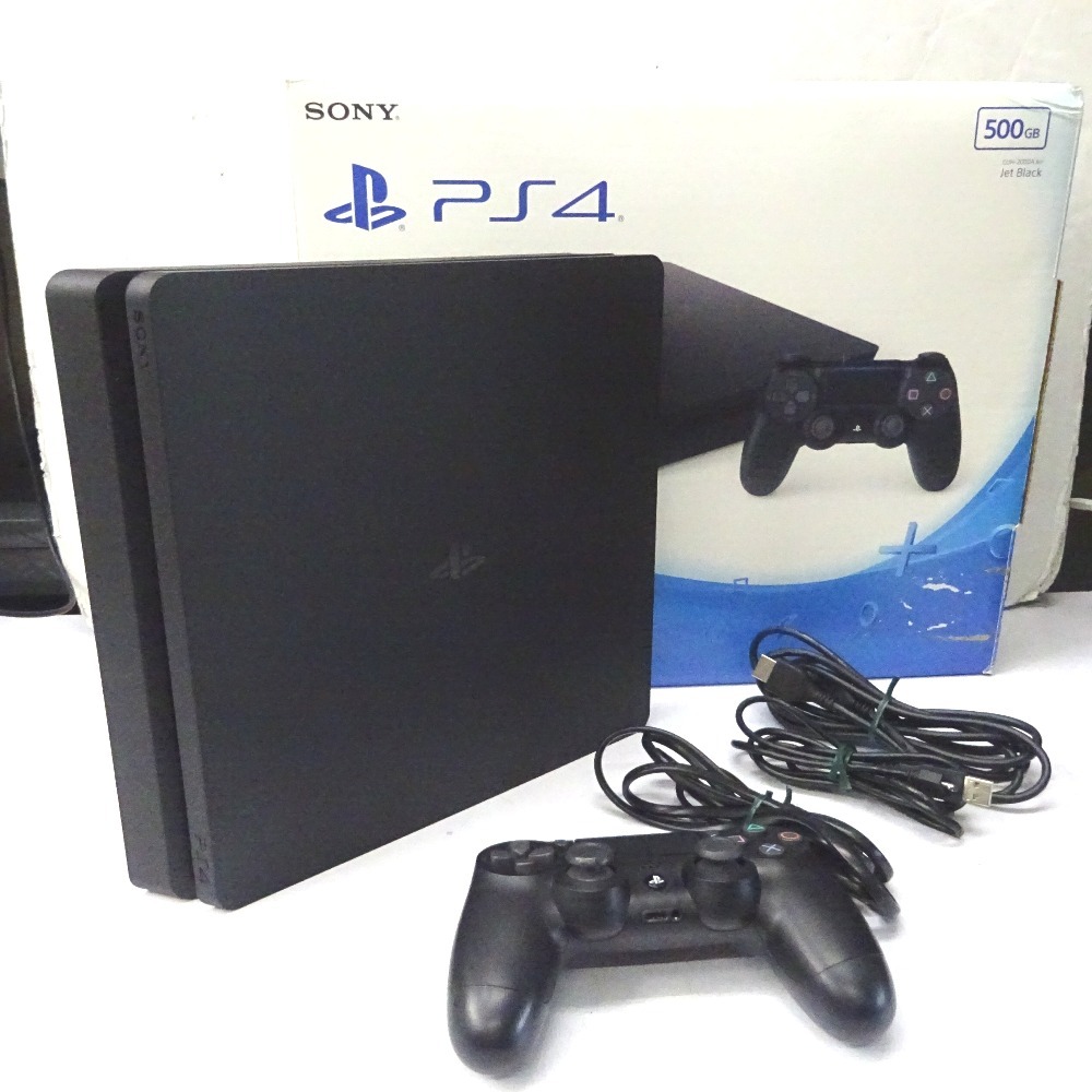 Ft966461 ソニー ゲームハード PlayStation4 PS4 500GB CUH-2000AB01 ジェットブラック sony 中古_画像1