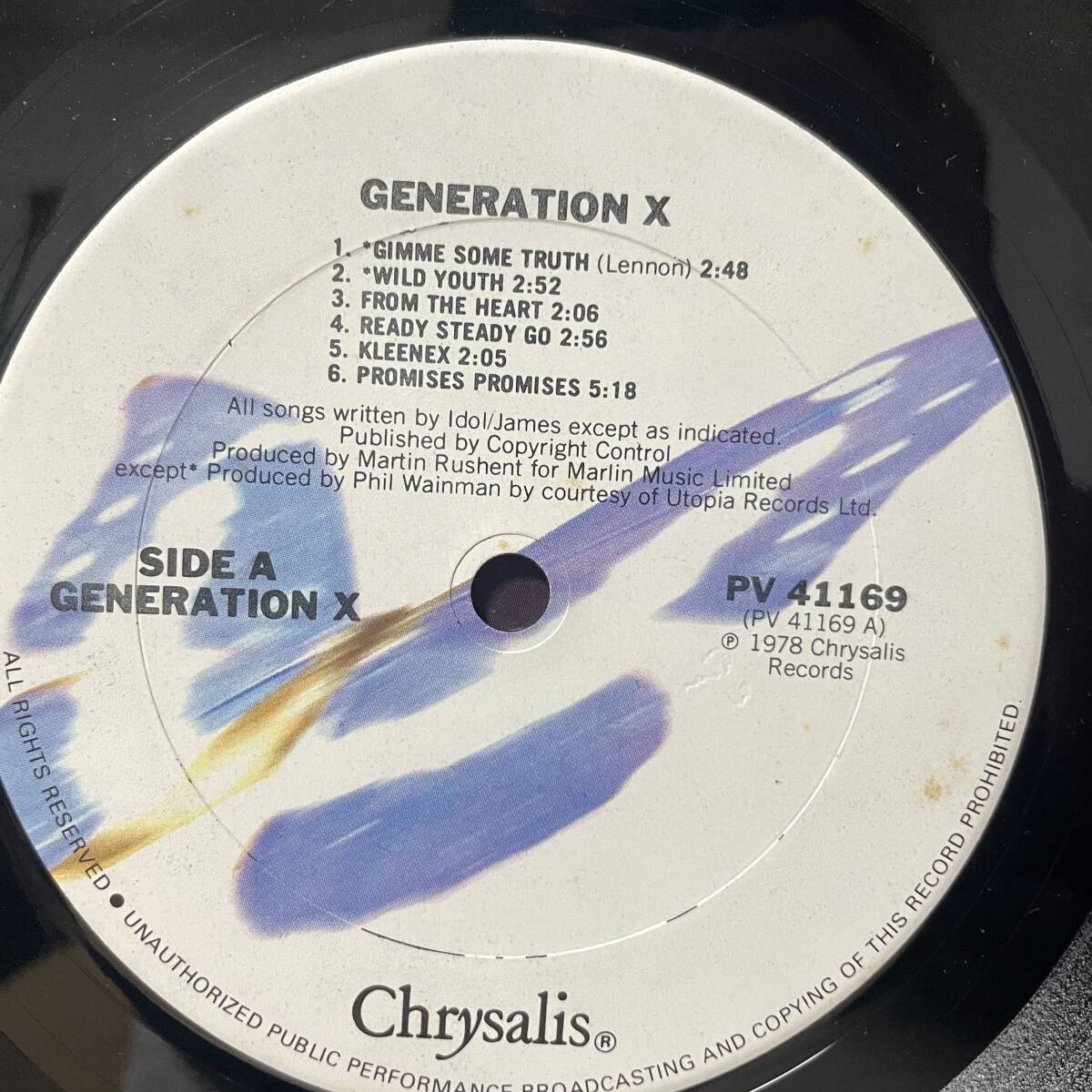 ジェネレーションX GENERATION X 1st LP_画像3