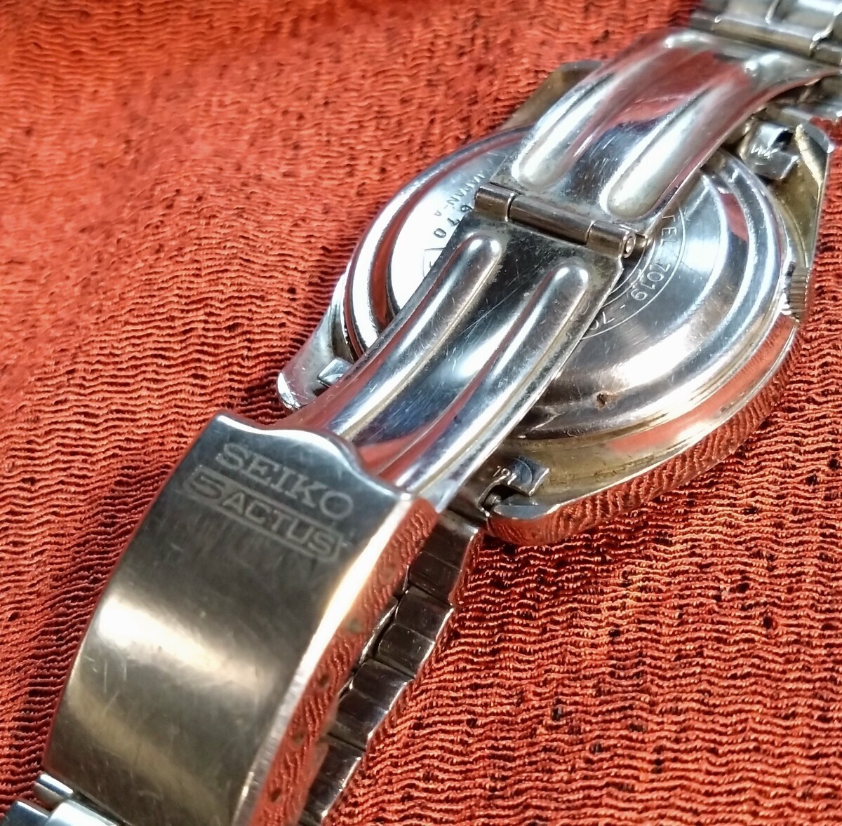 セイコー 5アクタス オートマ デイデイト 腕時計 SEIKO 自動巻き 5ACTUS 稼働品の画像6
